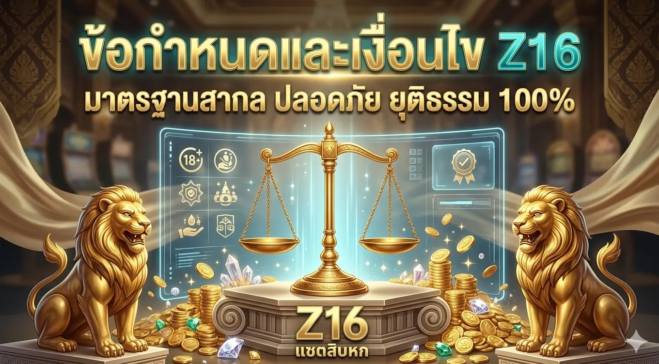 ข้อกำหนดและเงื่อนไข z16 ทางเข้า มาตรฐานสากล ปลอดภัย ยุติธรรม 100%